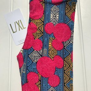 Lularoe Kids Disney Mickey Leggings L/XL BRAND NEW Aztec print